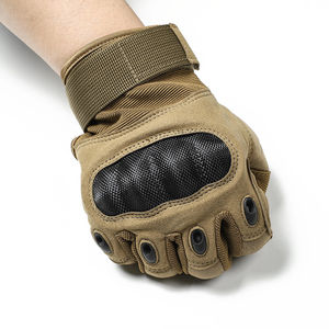 Gants tactiques en cuir véritable à doigts complets pour hommes, compatibles écran tactile, pour le sport, le fitness, les activités de plein air, la moto, la pêche et les soirées - Product Image 3