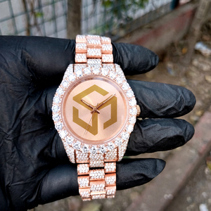 Reloj de Pulsera de Cuarzo de Lujo con Diamantes de Imitación Moissanite, Estilo Hip Hop, para Hombre, Poligonal, Analógico - Product Image 3