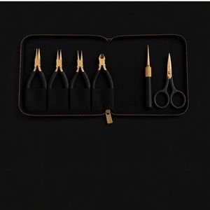 Jewelry <b>Tools</b> Set with Pliers Scissors Awl for DIY Jewelry Making Stainless Steel Black Gold Finish <b>Precision</b> Work Lightweight - Product Image 2