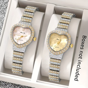 Nuevo Reloj de Cuarzo para Mujer con Forma de Corazón, Elegante y Lujoso, Estilo Hip Hop - Product Image 5