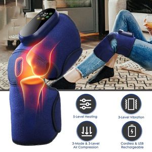 Masajeador Eléctrico Inalámbrico para Rodilla con 5 Niveles de Calor, 3 Niveles de Vibración y 3 Modos, Rodillera Térmica con 3 Niveles de Vibración - Product Image 1
