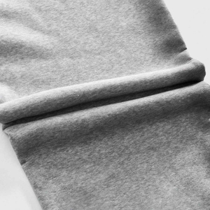 Gray Unisex Fleece <b>Trousers</b> <b>Elastic</b> <b>Waist</b> Drawstring Canvas Breathable Vintage High Street Overalls Print Letter Decor Winter - Product Image 5