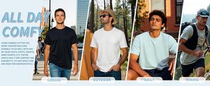 Camiseta de Manga Corta para Hombre, Cuello Redondo, Corte Ajustado, 100% Algodón Jersey, Diseño Casual, Transpirable, Color Sólido - Product Image 5