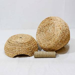 Natural Water Hyacinth Cotton Filled <b>Cat</b> <b>Tree</b> Tower Condo <b>Scratching</b> <b>Post</b> Eco-friendly Durable Indoor Use Pet Cage - Product Image 5