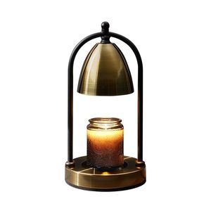 Premium Candle Warmer Lamp with Timer <b>Dimmer</b> Combo Metal Structure and Designer Glass Shade for Even Heat Distribution - Product Image 3