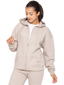 Sweat à capuche respirant pour femme avec fermeture éclair et poches - Product Image 3