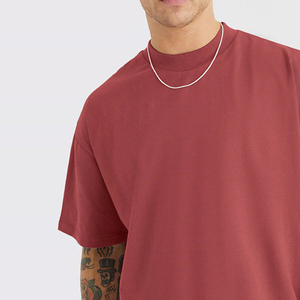 Wholesale Breathable 100% Cotton Washed Heavy <b>Weight</b> <b>Blank</b> Oversized Men's T-Shirt Custom - Product Image 5