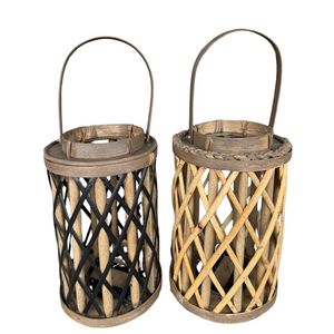 Handcrafted Luxury Bamboo & Rattan Eco-friendly Lantern Natural Decorative <b>Lighting</b> Accent for Home Garden Resort Event <b>Spaces</b> - Product Image 1