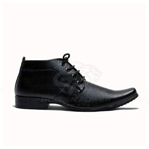 Botas de Cuero Genuino de Estilo Clásico para Hombre con Acabado Elegante, Suela Resistente, Ajuste Cómodo, Forro de Cuero Genuino, para Todas las Temporadas - Product Image 3