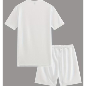 Conjunto de Algodón para Hombre, Fabricante, 2 Piezas, Camiseta y Pantalones Cortos Cargo, Verano, OEM, ODM, Venta al Por Mayor - Product Image 3