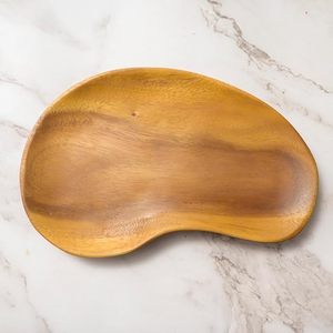 Natural Wooden Irregular Shaped Plant Pattern Modern Design Decorative Serving Tray for <b>Home</b> Hotel Restaurant Use - Product Image 1