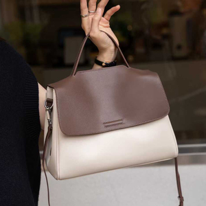 Sacs fourre-tout en cuir véritable pour femmes, haute qualité, fermeture éclair ouverte, sac à main tendance - Product Image 3