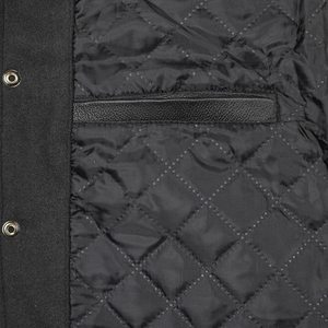 Custom Logo Leather Sleeves Embroidery Black Couple College Baseball Men's <b>Jacket</b> Letterman <b>Light</b> Blue Varsity <b>Jacket</b> - Product Image 3