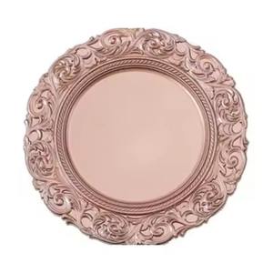 Assiette de Présentation Métallique Premium pour Décoration de Table de Mariage, Assiette Ronde Dorée pour Hôtels, Banquets et Événements - Product Image 3
