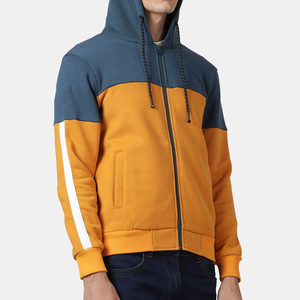 Vente en gros, service de conception personnalisable en usine, fabrication de haute qualité, sweat à capuche personnalisé pour homme avec poche zippée longue - Product Image 5