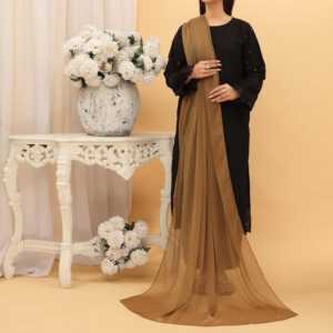 Dupatta de gasa Lisa verde - Product Image 1