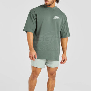 Camiseta de Verano de Alta Calidad, Talla Grande, 100% Algodón, Transpirable, Manga Corta, Cuello Redondo, para Hombre - Product Image 3