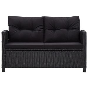 Ensemble de 6 canapés de jardin noirs, collection de meubles d'extérieur élégants - Product Image 4