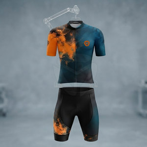 ชุดจักรยานสำหรับผู้ชาย OEM เสื้อเจอร์ซีย์ประสิทธิภาพสูงและกางเกงขาสั้นแบบมีแผ่นรองน้ำหนักเบา สำหรับการฝึกซ้อมระดับมืออาชีพ - Product Image 6