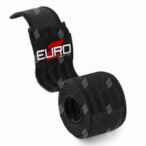 Rodillera de Goma Natural con Envoltura Suave y Ligera, Cierre de Gancho y Bucle Antideslizante, para Entrenamiento de Fuerza en Gimnasio, para Impresión por Sublimación - Product Image 2