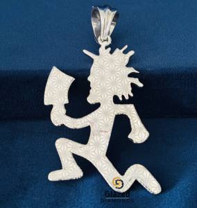 Pendentif hache hip-hop serti de pierres en argent sterling 925 avec diamants Moissanite VVS certifiés IGI, cadeau unisexe - Product Image 2