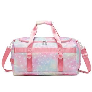 Custom Pattern Travel Duffle Gym Sports Bag Dance Cheer Teams Suitable for Women With <b>Shoe</b> Compartment Wet Pockets sports Bags - Product Image 3