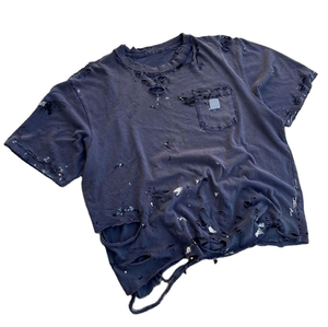 T-shirt à manches longues surdimensionné pour homme, noir, en jersey de coton, col rond, style streetwear, coupe décontractée, longueur normale, couleur unie - Product Image 5