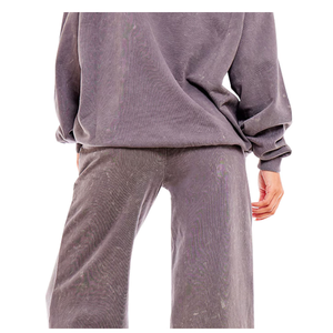 High Quality Drop Shoulder Wholesale Winter <b>Plus</b> Size Breathable Solid Printed Heavyweight Ladies Flare Street-wear Tracksuit - Product Image 6