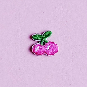 <b>Mini</b> Cherry Embroidered <b>Canvas</b> Iron on Patch for Hats - Product Image 4