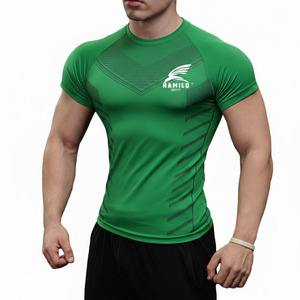 Servicio OEM, Camiseta de Compresión Deportiva de Manga Larga con Logotipo Personalizado, 100% Algodón, Diseño Liso - Product Image 2