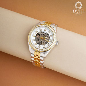 Bracelet de boîtier en argent à quartz avancé Smartwatch de bien-être pour femmes Caractéristiques de fitness complètes Suivi de la fréquence cardiaque Aucune infirmière - Product Image 2