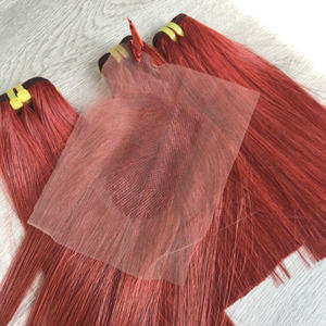 Trama de pelo vietnamita virgen 100%, hueso recto, Color Cajun, encaje HD suave y sedoso, supercalidad, entrega rápida, extensiones humanas - Product Image 5