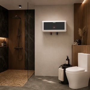 Chauffe-eau électrique mural Rossi 20L 2500W, contrôlé par application, écran tactile, réservoir intérieur en acier inoxydable - Product Image 4
