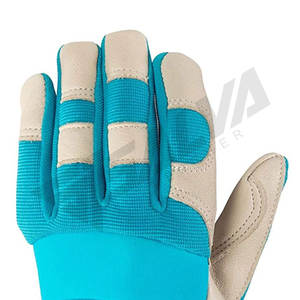 Guantes de Trabajo de Cuero para Hombre y Mujer, Guantes de Seguridad para Jardinería, Construcción, de Piel de Vaca, Económicos - Product Image 4