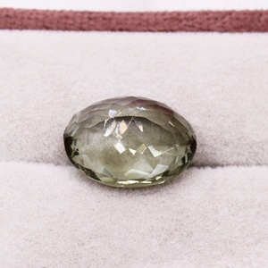 Wholesale Natural Green <b>Amethyst</b> 14.5 Ct 19x14mm Oval Faceted Loose Gemstone Memoria Jewels - Product Image 5