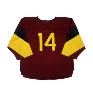 Fournisseur de maillots de hockey sur glace personnalisés, conception OEM avec tissu en maille respirant, logo en twill sublimé, professionnel - Product Image 5