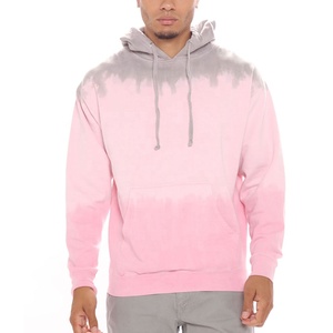 Sweat à capuche dégradé en coton épais 100 % personnalisé pour homme – Style streetwear décontracté - Product Image 1