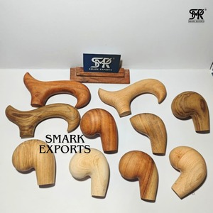 Juego de Empuñaduras de Madera Artesanal para Bastón, Hechas a Mano, Lisas y Pulimentadas, para Senderismo y Movilidad Diaria - Product Image 6