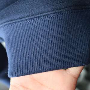 Sudadera de cuello alto azul marino de East Texas A&M, 100% amarilla, con apliques bordados, cuello ancho, URBAN PRODUCTIONS - Product Image 5