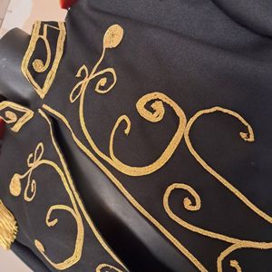 Chaqueta de húsar de la era de la Restauración francesa del siglo XIX, uniforme ceremonial con epaulettes y aiguillettes, vintage. - Product Image 5