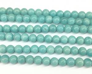 Cuentas de piedra amazonita verde natural, cuentas redondas de piedras preciosas en hebra para la fabricación de joyas y manualidades DIY - Product Image 5