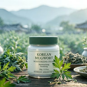 Coréen ODM/OBM Développé Armoise Artemisia Princeps Crème Pour Le Visage Acide Hyaluronique Glycérine Sans Paraben Hydratant Apaisant - Product Image 1