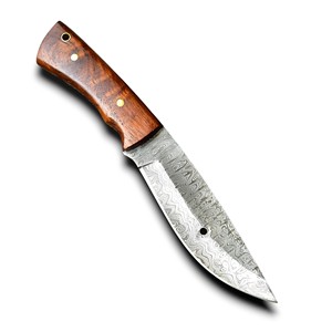 Couteau de chasse professionnel en acier Damas de haute qualité, lame fixe, fabrication sur mesure, support OEM/ODM, camping, pêche, survie, EDC - Product Image 1