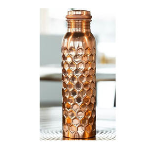 Botella de Agua de Cobre Ecológica de Diseño Clásico para Yoga, Gimnasio, Oficina, Viajes y Necesidades Diarias de Bienestar, Apta para Agua Hirviendo - Product Image 2