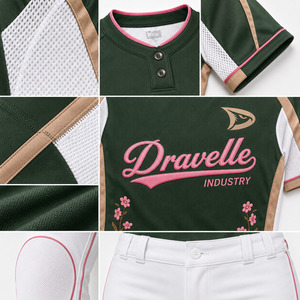 Ensemble Maillot et Pantalon de Softball Personnalisé OEM pour Femme, Blanc, 260 GSM, Polyester Interlock, Tenue de Sport Performance pour Équipe, Faible MOQ - Product Image 6