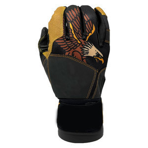 Full Finger Hand Protection Premium Genuine Leather Non Slip Latest Design High Quality Leather Softball <b>Baseball</b> Batting <b>Gloves</b> - Product Image 1
