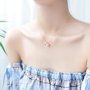 S925 <b>Silver</b> Natural Freshwater Purple Pearl Pendant <b>Necklace</b> <b>Simple</b> Unique Clavicle Chain with Strong Light Micro - Product Image 3