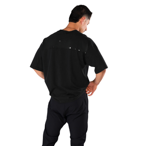 Union Mineral <b>Mens</b> Washed <b>Black</b> <b>Short</b> <b>Sleeve</b> <b>Shirt</b> Premium Cotton Comfortable Casual Wear Trendy Bulk Wholesale - Product Image 4