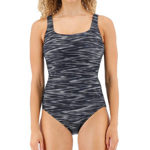 Maillot de bain une pièce professionnel pour femmes, 220g, Spandex Nylon, résistant au chlore, vêtements de bain athlétiques - Product Image 1