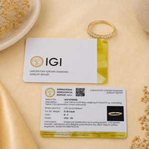 Fine Luxury 14KT Solid Gold <b>Ring</b> with Lab Grown <b>Diamond</b> Women's Wedding & Party Jewelry Wholesale Manufacturer - Product Image 5